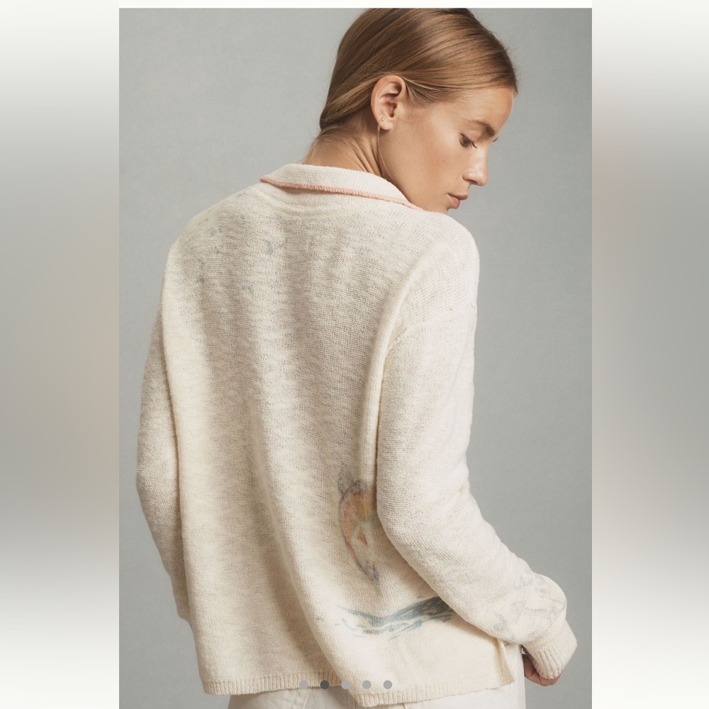 PILCRO Letterset Icon Polo Sweater - Picture 2 of 5